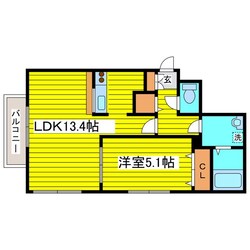 シティハイム24の物件間取画像